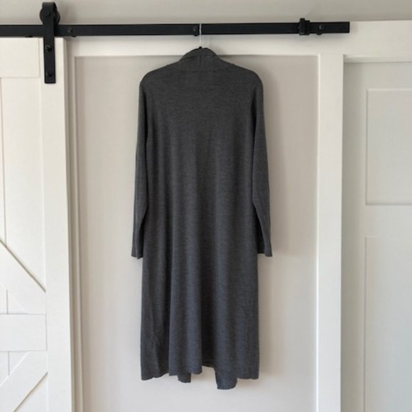 Eileen Fisher 100% Wool Duster, Grey, Size XL - Picture 2 of 5